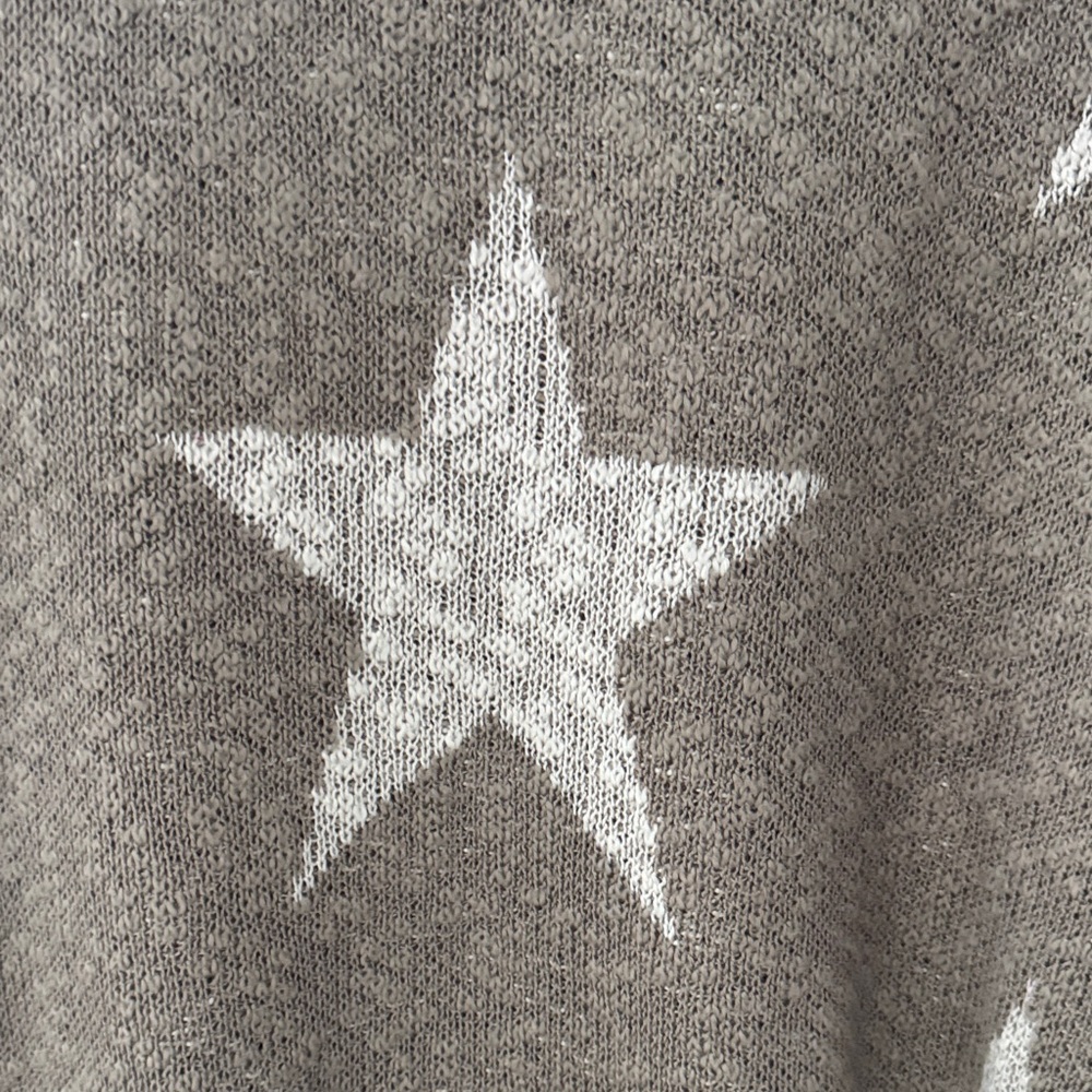 Easel Star Patterned Tan Sweater - Picture 5 of 7